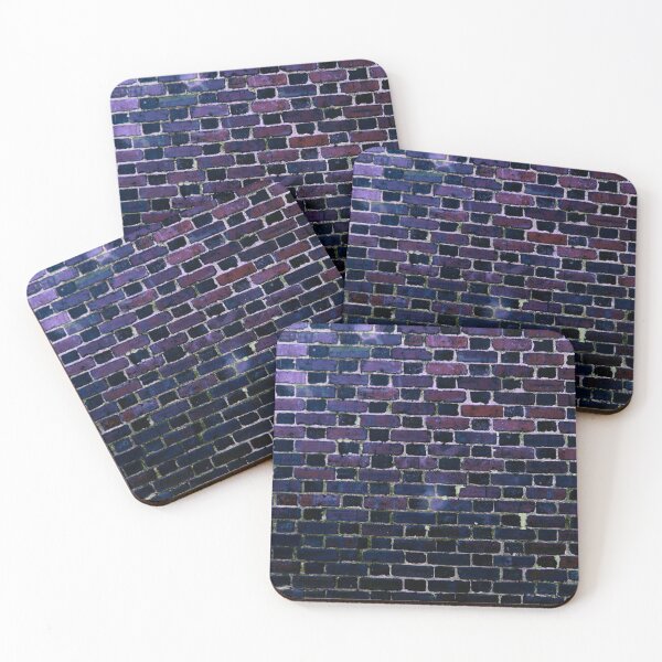 Item preview, Brick Wall Indigo Blue Purple designed and sold by 2sweetsDesign.