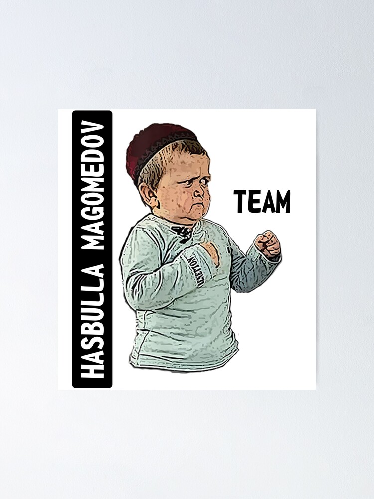 Hasbulla Magomedov Premium Team Mma Fight Meme Poster Von Zirrko