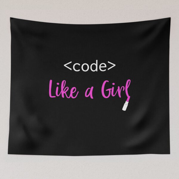 Item preview, Funny Works Code Like A Girl Programmer Gift For Girls Who Code designed and sold by CTankdesign.