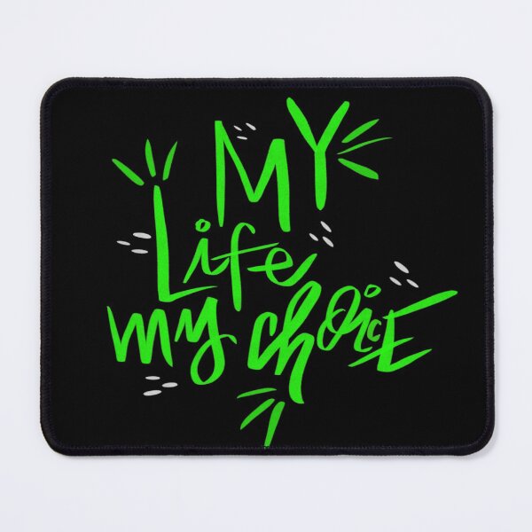 Item preview, MY LIFE MY CHOICE HANDLETTER GREEN designed and sold by GIVENGRACE.ART.