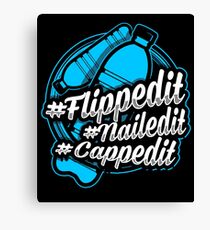 Water Bottle Flip Canvas Print