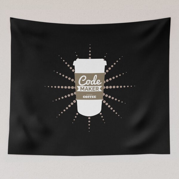 Item preview, Funny Works Code Maker Fueled By Coffee Developer Programmer Coder designed and sold by CTankdesign.