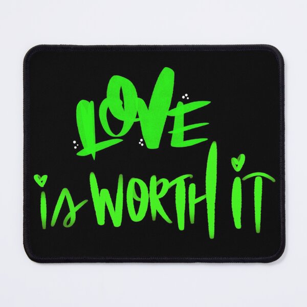 Item preview, LOVE IS WORTH IT NEON GREEN  designed and sold by GIVENGRACE.ART.