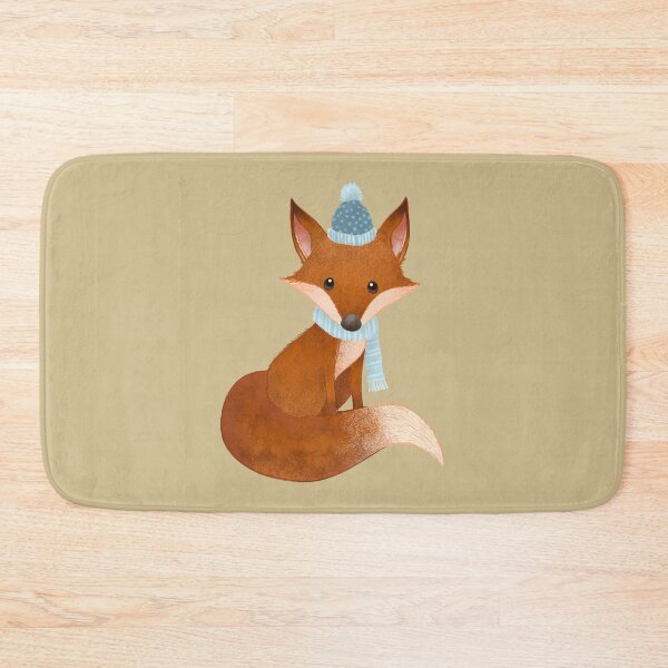 Item preview,  cute winter fox designed and sold by artbyrosse.