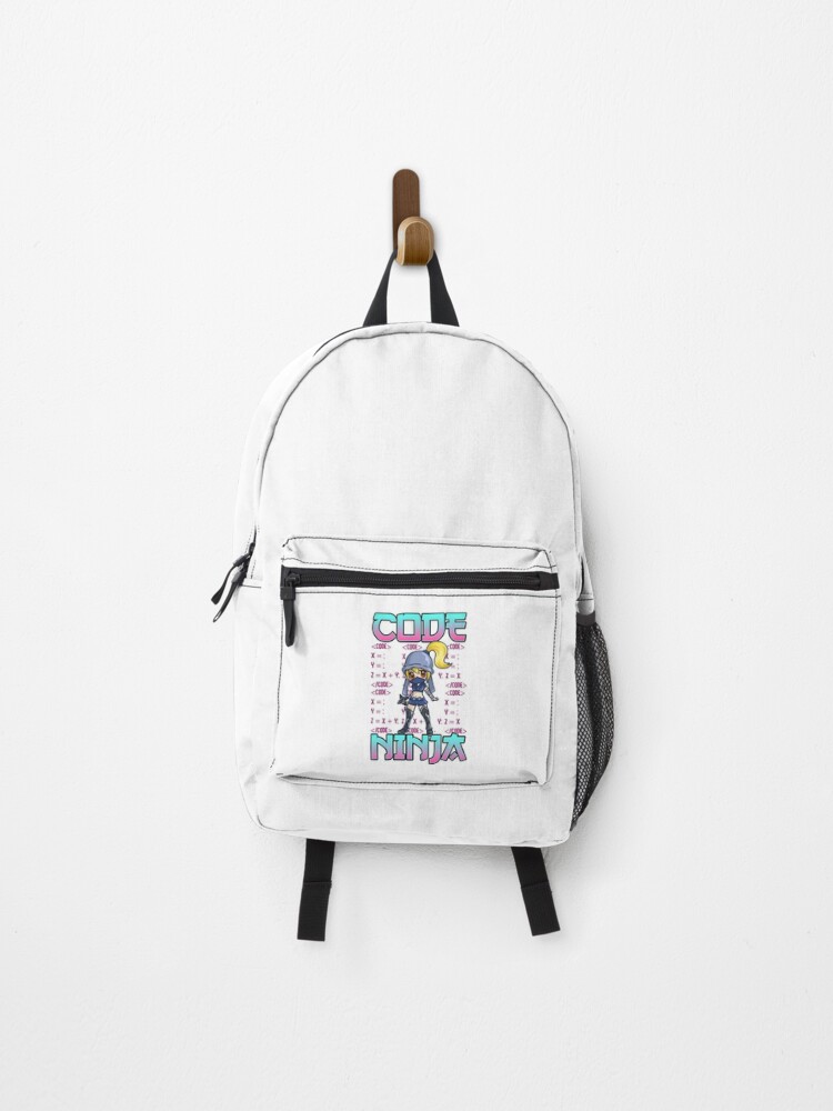 Thumbnail 1 of 3, Backpack, Funny Works Code Ninja Girl Programmer Female Coder Computer Geek Fun designed and sold by CTankdesign.