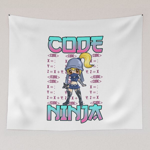Item preview, Funny Works Code Ninja Girl Programmer Female Coder Computer Geek Fun designed and sold by CTankdesign.