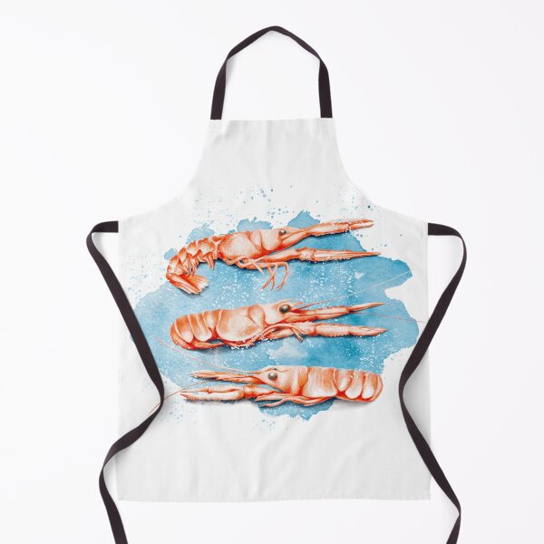 Item preview, Langoustines -Watercolor food illustration designed and sold by AmandaDilworth.