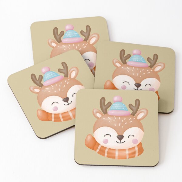 Item preview,   cute winter deer designed and sold by artbyrosse.