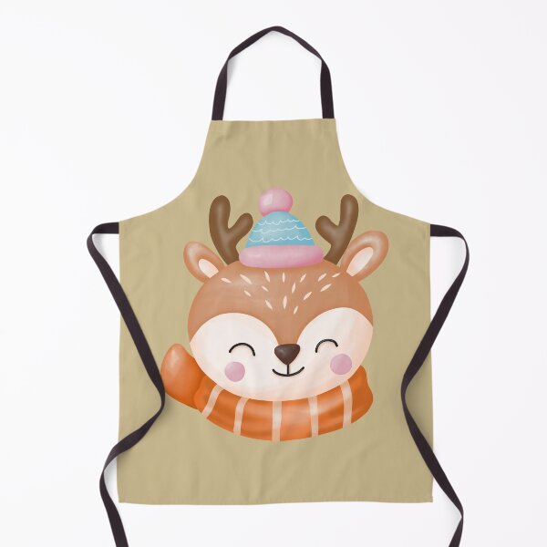 Item preview, cute winter deer designed and sold by artbyrosse.