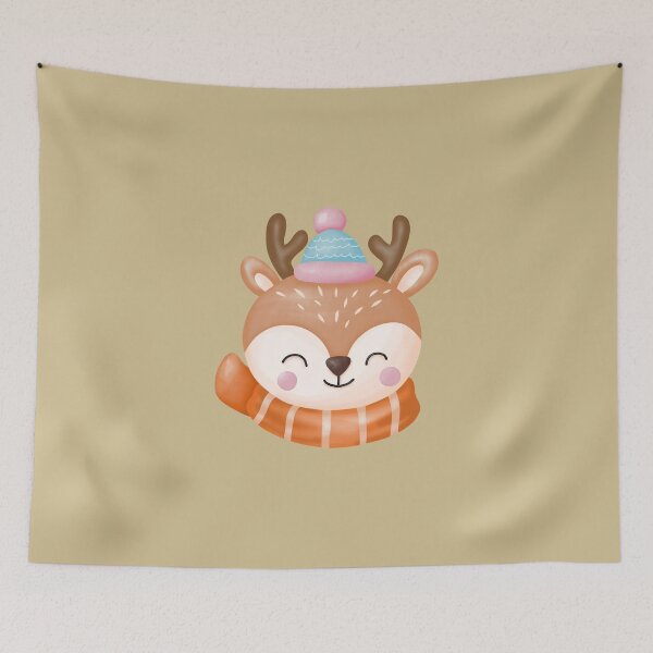 Item preview,   cute winter deer designed and sold by artbyrosse.