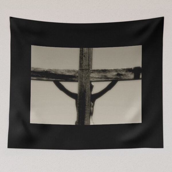 Item preview, Jesus Messiah Crucifix Cross in Sepia Brown designed and sold by JariHawk.