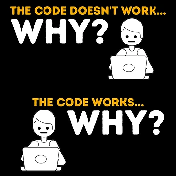 Artwork thumbnail, Funny Works Code Works Why - Funny Computer Science Programmer _ Coding by CTankdesign