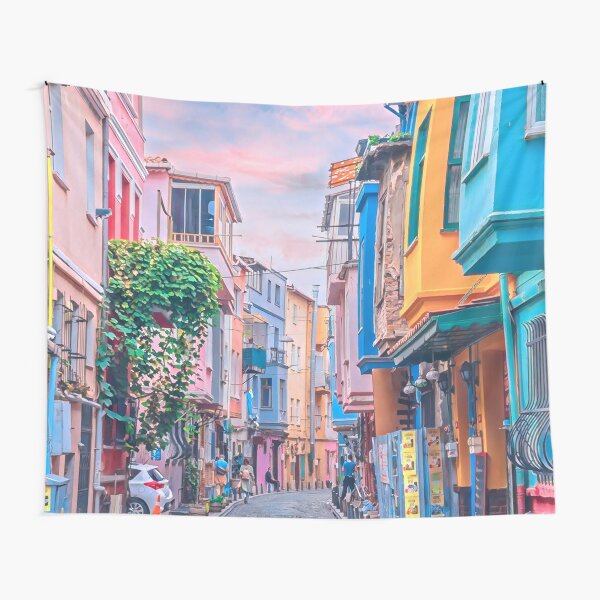 Istanbul Streets Turkey Tapestry