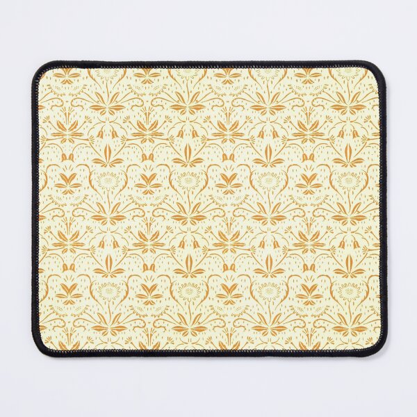 Item preview, YELLOW floral pattern with vintage retro design designed and sold by Chadrick Rode.