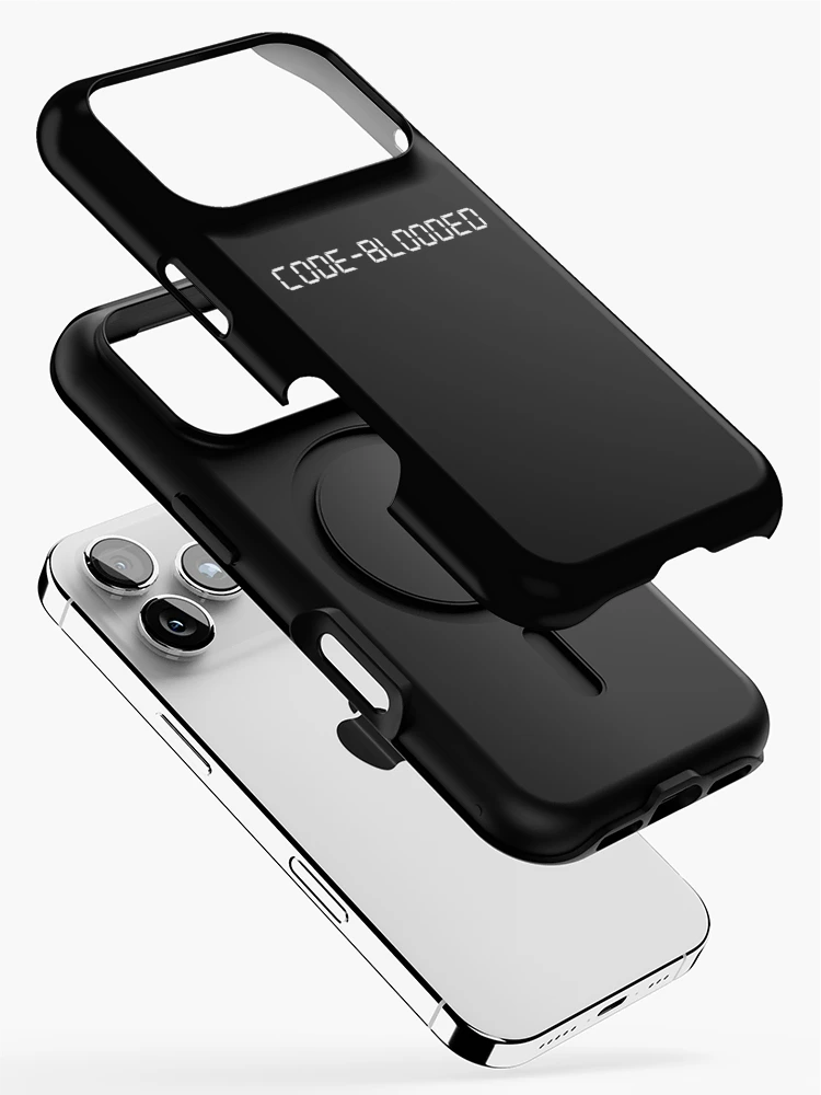 Thumbnail 2 of 4, iPhone Case, Funny Works Code-blooded Computer Science Computer Programmer designed and sold by CTankdesign.