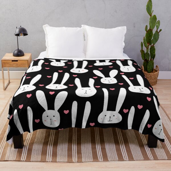 Item preview, Adorable jungle animals,pet, cute bunnies with scattered strawberries Perfect gift for kids and animal lovers. designed and sold by FLOWER--ART.