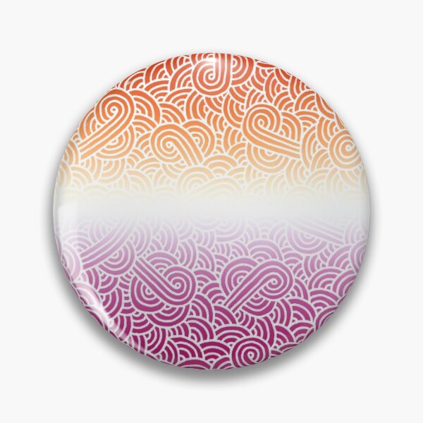 Item preview, Ombré lesbian colours and white swirls doodles designed and sold by savousepate.