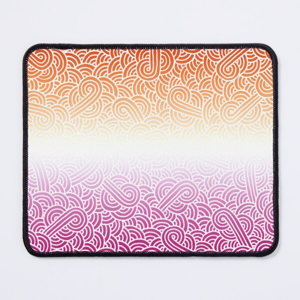 Item preview, Ombré lesbian colours and white swirls doodles designed and sold by savousepate.