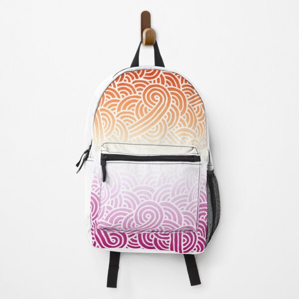 Item preview, Ombré lesbian colours and white swirls doodles designed and sold by savousepate.
