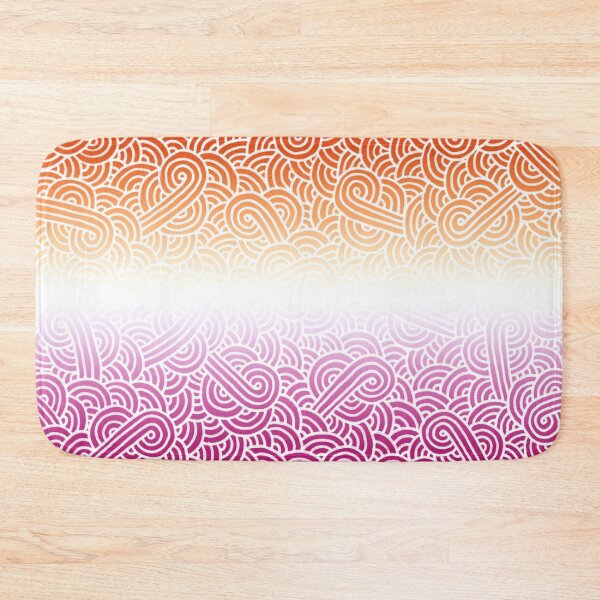 Item preview, Ombré lesbian colours and white swirls doodles designed and sold by savousepate.