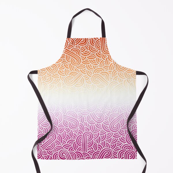 Item preview, Ombré lesbian colours and white swirls doodles designed and sold by savousepate.