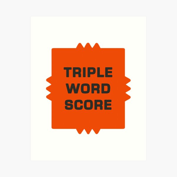Item preview, Triple Word Score Scrabble Game Tile designed and sold by Jerrica Ramsay.