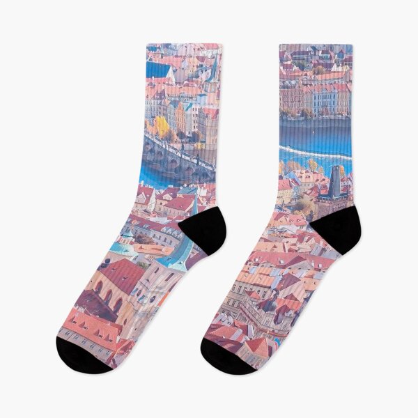 Item preview, Prague Skyline Czech Republic designed and sold by Sofia-Draws.