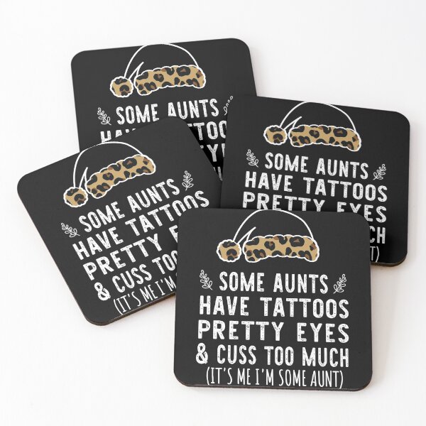 Item preview, Christmas Some Aunts Have Tattoos - Leopard Christmas Aunties Hat - Funny Aunts Tattoos Gift Lover designed and sold by Run to Creations.