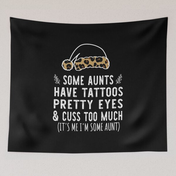Item preview, Christmas Some Aunts Have Tattoos - Leopard Christmas Aunties Hat - Funny Aunts Tattoos Gift Lover designed and sold by Run to Creations.