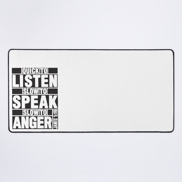 Item preview, James 1:19 Quick to Listen designed and sold by plushism.