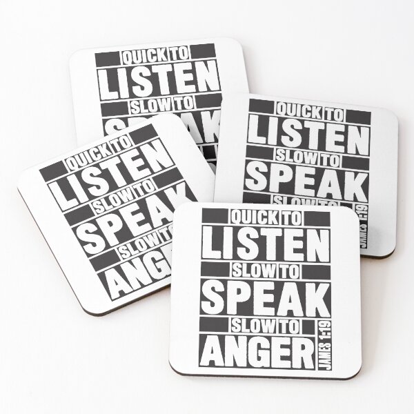 Item preview, James 1:19 Quick to Listen designed and sold by plushism.