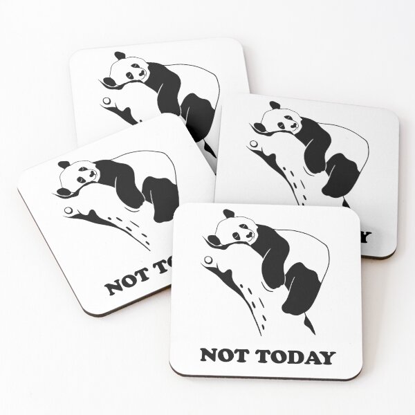 Item preview, Not today lazy panda - funny bear on the tree designed and sold by SolArt88.
