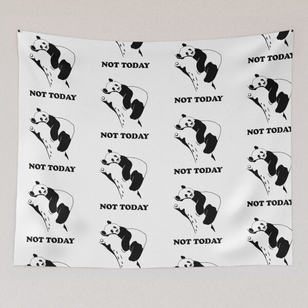 Item preview, Not today lazy panda - funny bear on the tree designed and sold by SolArt88.