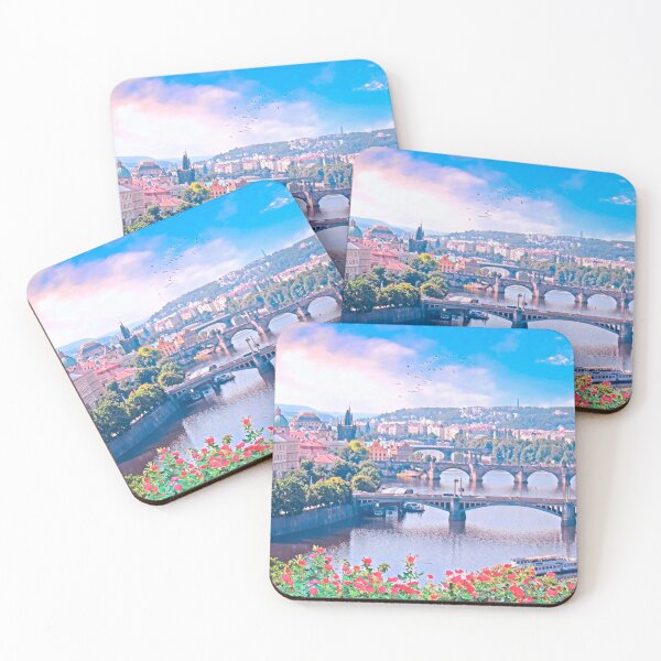 Item preview, Prague Cityscape Czech Republic designed and sold by Sofia-Draws.