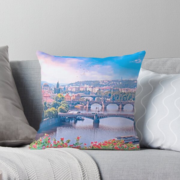 Item preview, Prague Cityscape Czech Republic designed and sold by Sofia-Draws.
