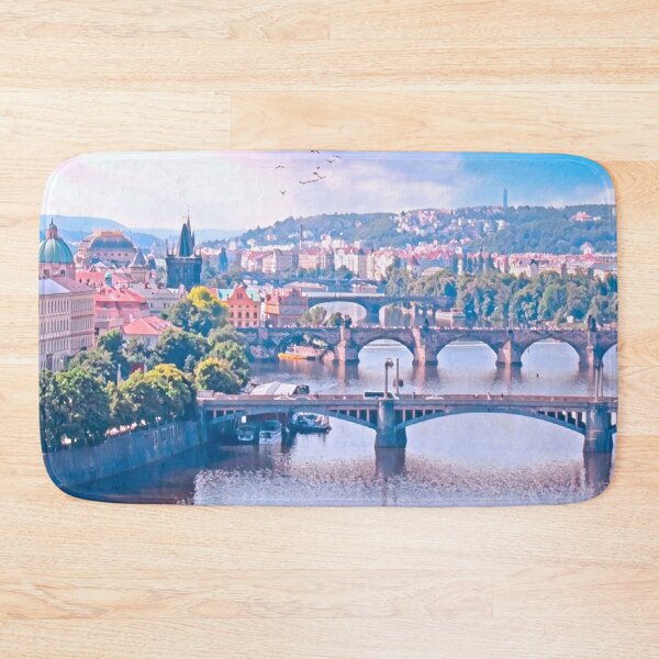 Item preview, Prague Cityscape Czech Republic designed and sold by Sofia-Draws.