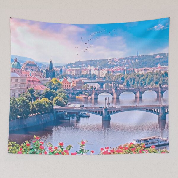 Item preview, Prague Cityscape Czech Republic designed and sold by Sofia-Draws.