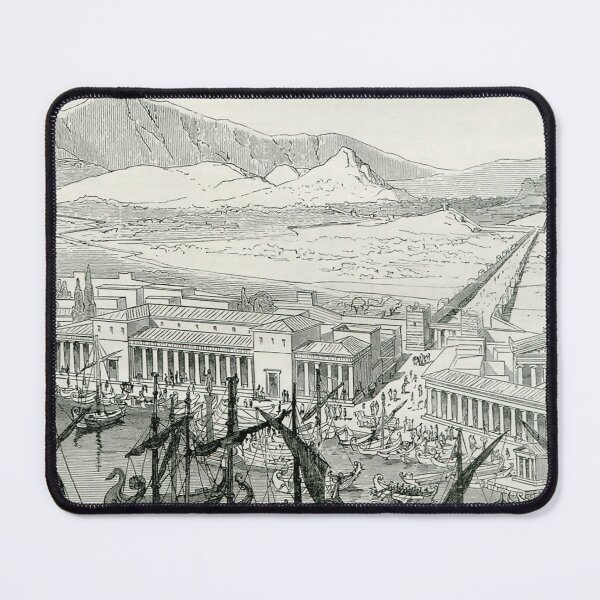 Item preview, Piraeus and the Long Wall of Ancient Greece designed and sold by ClassicalGreece.