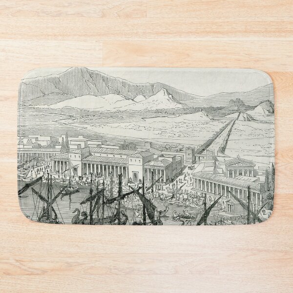 Item preview, Piraeus and the Long Wall of Ancient Greece designed and sold by ClassicalGreece.