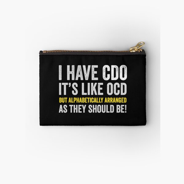 Item preview, I have CDO, OCD but alphabetically arranged. designed and sold by GeeksUnique.