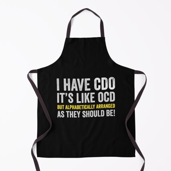 Item preview, I have CDO, OCD but alphabetically arranged. designed and sold by GeeksUnique.