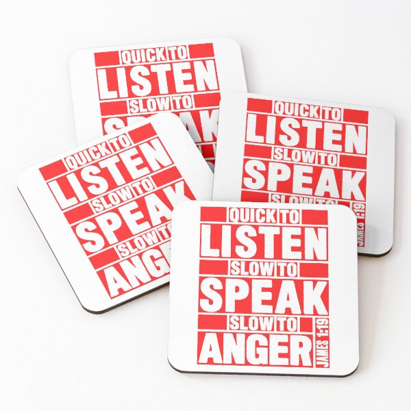 Item preview, James 1:19 Quick to Listen designed and sold by plushism.