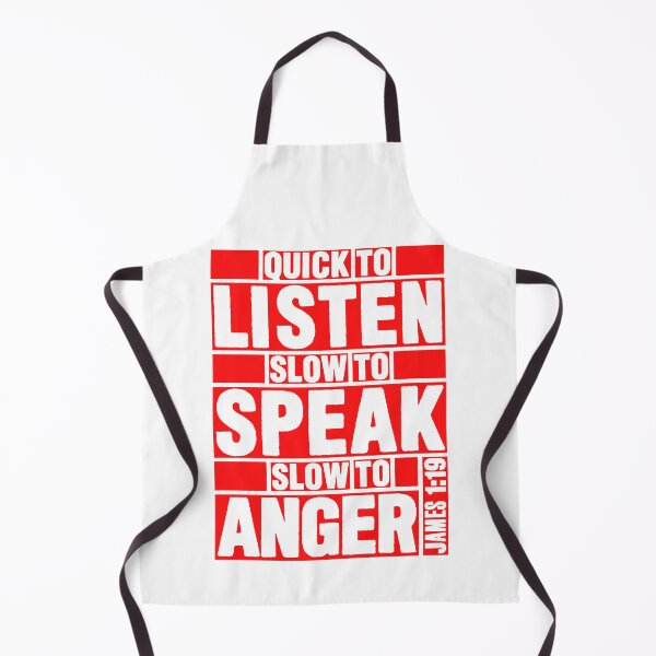 Item preview, James 1:19 Quick to Listen designed and sold by plushism.