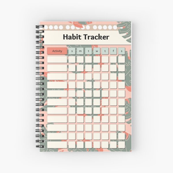 Tropical Habit Tracker Planner And Bullet Journal Accessories  Poster for  Sale by Designs By YL