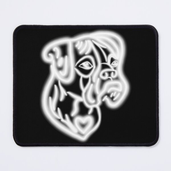 Item preview, BOXER SILHOUETTE GLOWING WHITE  designed and sold by GIVENGRACE.ART.