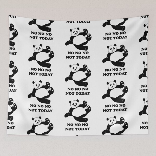 Item preview, Not today lazy panda - funny bear on the tree designed and sold by SolArt88.
