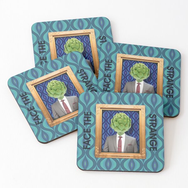 Item preview, Artichoke Man in Vintage Frame designed and sold by FaceTheStrange.