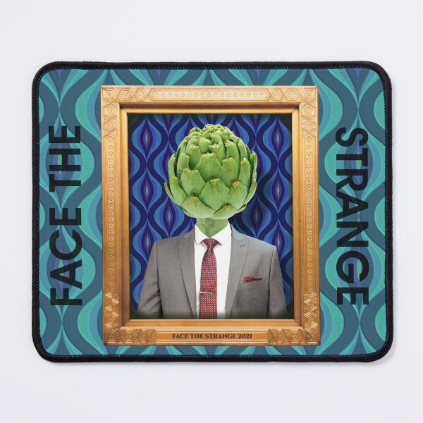 Item preview, Artichoke Man in Vintage Frame designed and sold by FaceTheStrange.