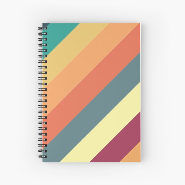 Pillow in ten cool and coordinating colors Spiral Notebook