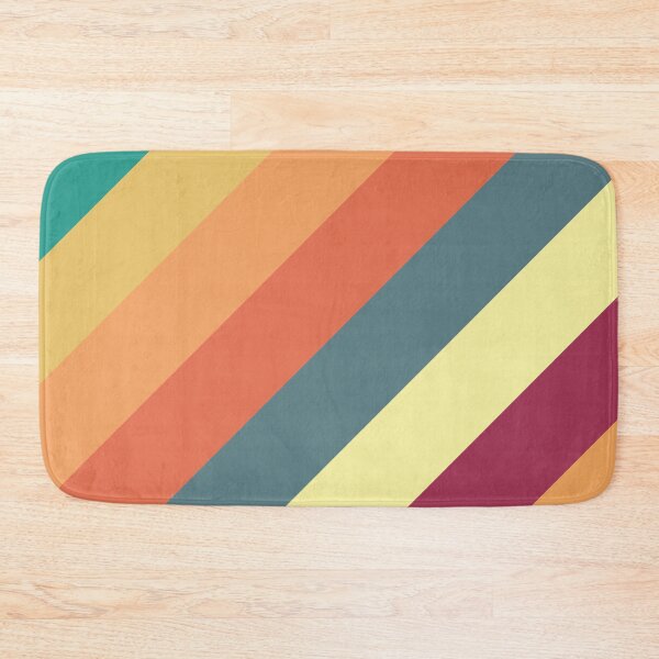 Pillow in ten cool and coordinating colors Bath Mat
